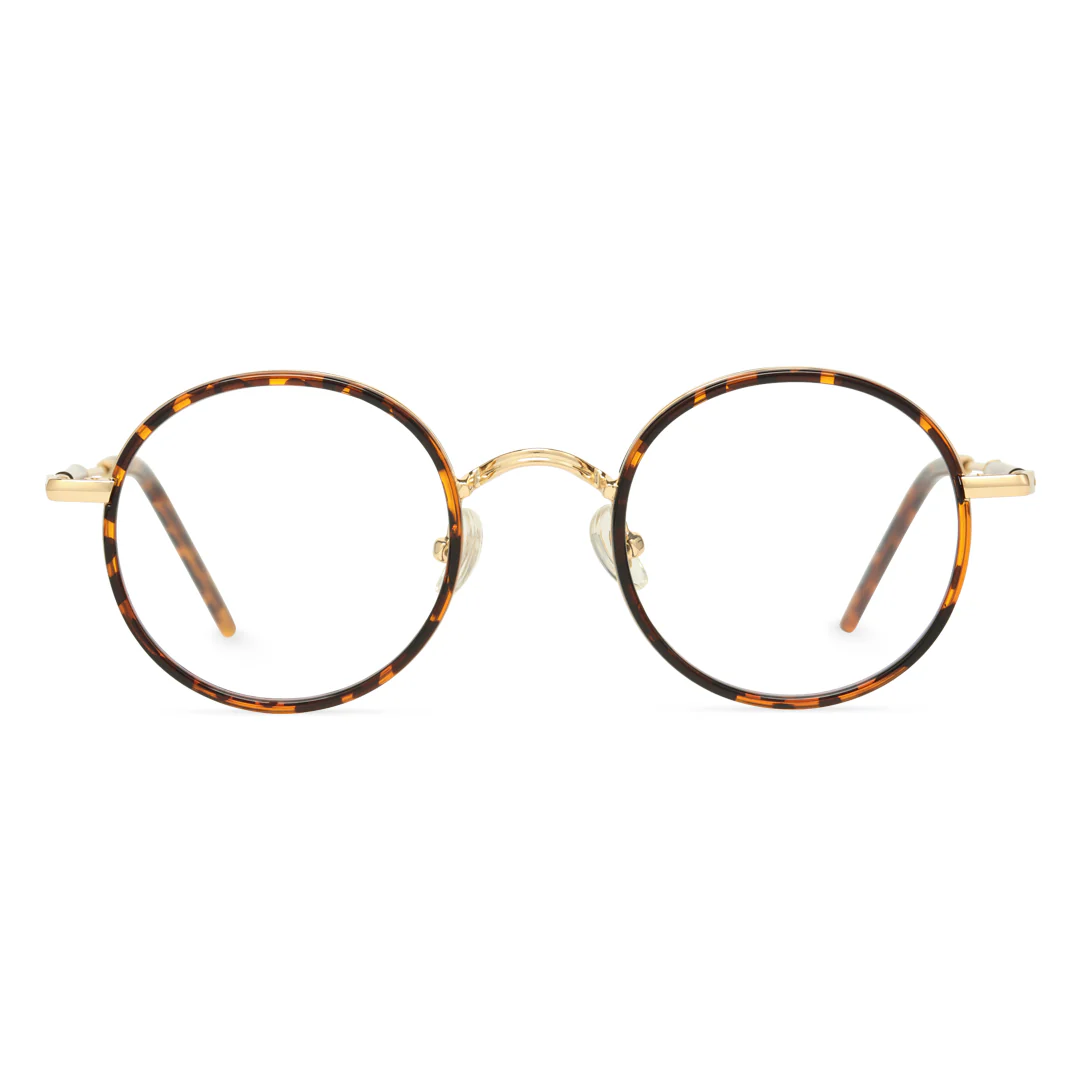 feye-tortoise-round-tr90-eyeglasses-front-view